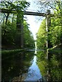 SP0393 : Boater's view of Chimney Bridge, Tame Valley canal by Christine Johnstone