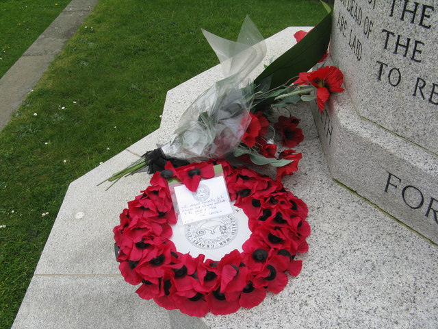 Wreath of Poppies at the Cross of Sacrifice