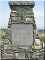 NR2370 : Detail of the Memorial at Sanaigmore by M J Richardson