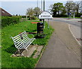 SO8006 : Memorial bench near the Standish boundary sign, Gloucestershire  by Jaggery