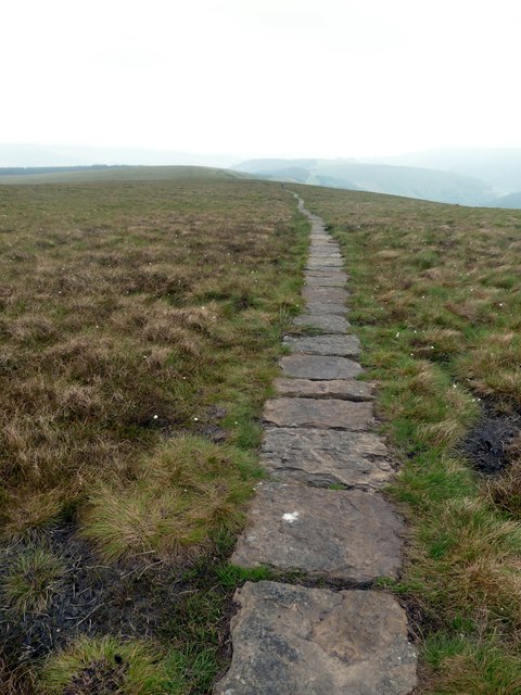 Paved path across  Rowlee Pasture