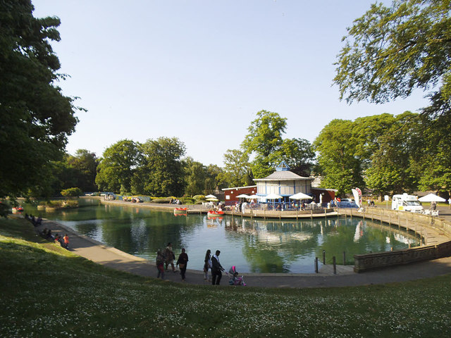 South end of the boating lake in Lister Park 