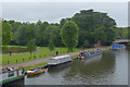 SU4767 : Boats moored on the Kennet and Avon Canal, Newbury by Robin Drayton