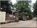 SJ8640 : Gates to Trentham Parish Church by Jonathan Hutchins