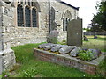 TQ7775 : Lozenge graves at St Margaret's Church, High Halstow by Marathon