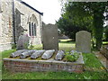 TQ7775 : Lozenge graves at St Margaret's Church, High Halstow by Marathon