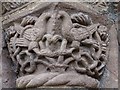 SO4959 : Carved capital, Leominster Priory by Philip Halling