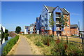 SP3380 : Apartments beside the Coventry Canal at The Moorings by Roger Templeman