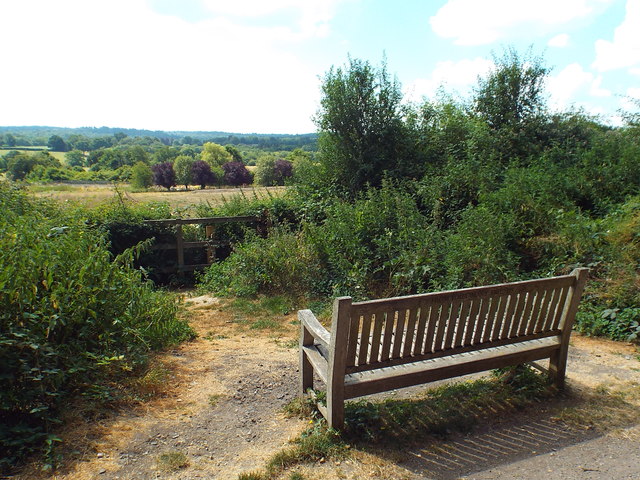 Bench with a view, near Forest Row