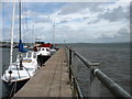 NH7054 : Avoch harbour breakwater by David Purchase