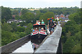 SJ2742 : On the Pontcysyllte Aqueduct by Robin Drayton