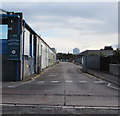 ST1675 : Cardiff Bus Head Office access road, Cardiff by Jaggery