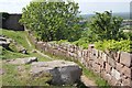 SJ5359 : The Inner Curtain Wall of Beeston Castle by Jeff Buck