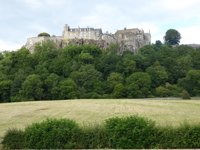 Looking towards Stirling Castle from the A811