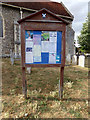 TL8628 : St. Andrew's Church Notice Board by Geographer