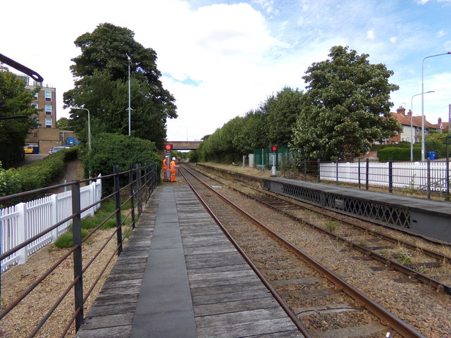 Surveying at Halesworth Railway Station