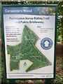 TQ0196 : Noticeboard at Carpenters Wood by David Hillas