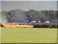 SK7926 : Farm fire near to Waltham on the Wolds 003 by Andrew Tatlow