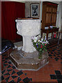 TM1134 : St.Michael the Archangel Church Font by Geographer