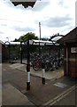 TM0932 : Cycle Parking at Manningtree Railway Station by Geographer