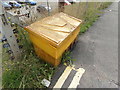 TM0932 : Salt Bin at Manningtree Railway Station by Geographer