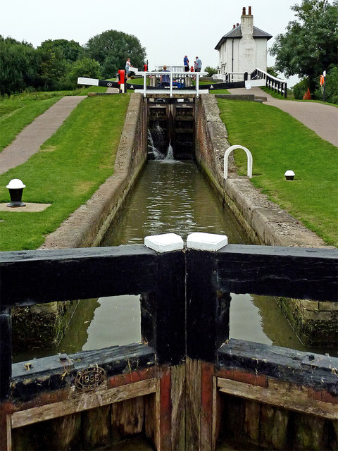 Lock No 10 at Foxton in Leicestershire