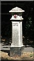 TQ0272 : Coal tax boundary post no.81, Wraysbury Road by Mike Quinn