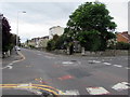 ST3261 : Mini-roundabout at minor crossroads in Weston-super-Mare by Jaggery