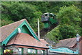 SS7249 : Lynton and Lynmouth Cliff Railway: descending car arriving at Lynmouth by David Martin