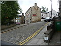 SD7917 : The north side of the market place, Ramsbottom by Christine Johnstone