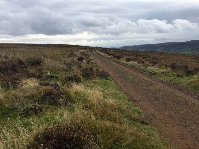 Line of the railway on Farndale Moor