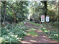 TL9195 : Entrance  into  Stanford  military  training  area by Martin Dawes