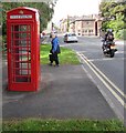 SO2914 : Grade II listed red phonebox, Tudor Street, Abergavenny by Jaggery