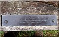 SU7938 : Notice on bench next to pond on farmland by John P Reeves