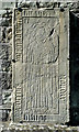 NX7447 : Grave Slab of the Prioress by Mary and Angus Hogg