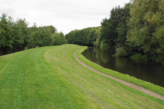 Embankment by the Staffordshire & Worcestershire Canal