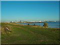 TQ4782 : Path alongside the Thames near Dagenham by Malc McDonald