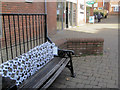 SP9211 : Seat with White Poppies in Dolphin Square, Tring by Chris Reynolds