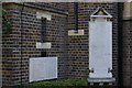 TQ2487 : War memorials on the former parish church of St Michael, Golders Green by Christopher Hilton