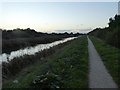 SK9274 : Fossdyke and towpath north of Burton Waters by David Smith