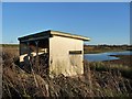 SE8833 : St Helen's Farm viewpoint or watchpoint, near Reedbed Lake by Christine Johnstone