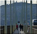 NO4228 : Pedestrian walkway on the Tay Road Bridge by Mat Fascione