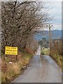 NH5451 : Minor road near Ord Muir by valenta