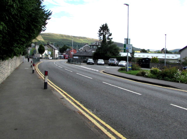 Bend in the A470, Rhayader