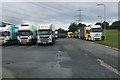 SJ4675 : Lorry Park, Chester Services by David Dixon