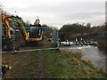 SK4934 : Environment Agency workers in the River Erewash by David Lally