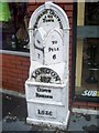 SS9079 : Old Milepost by Dunraven Place, Bridgend parish by Milestone Society