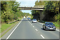 NX9576 : Bridge over the A75 at Summerhill by David Dixon