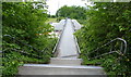 ST5689 : Path across the top of the Severn Bridge toll booths by Mat Fascione