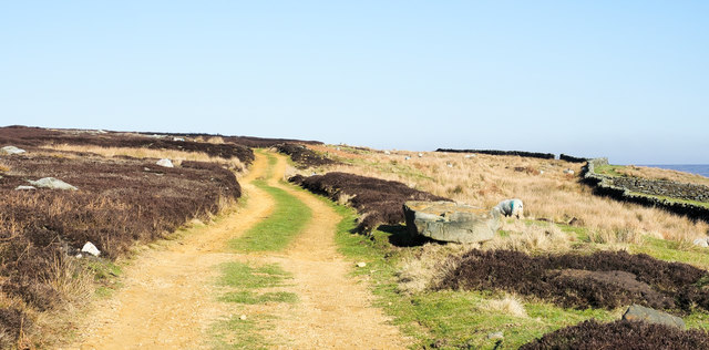 Sandy-surfaced hill road